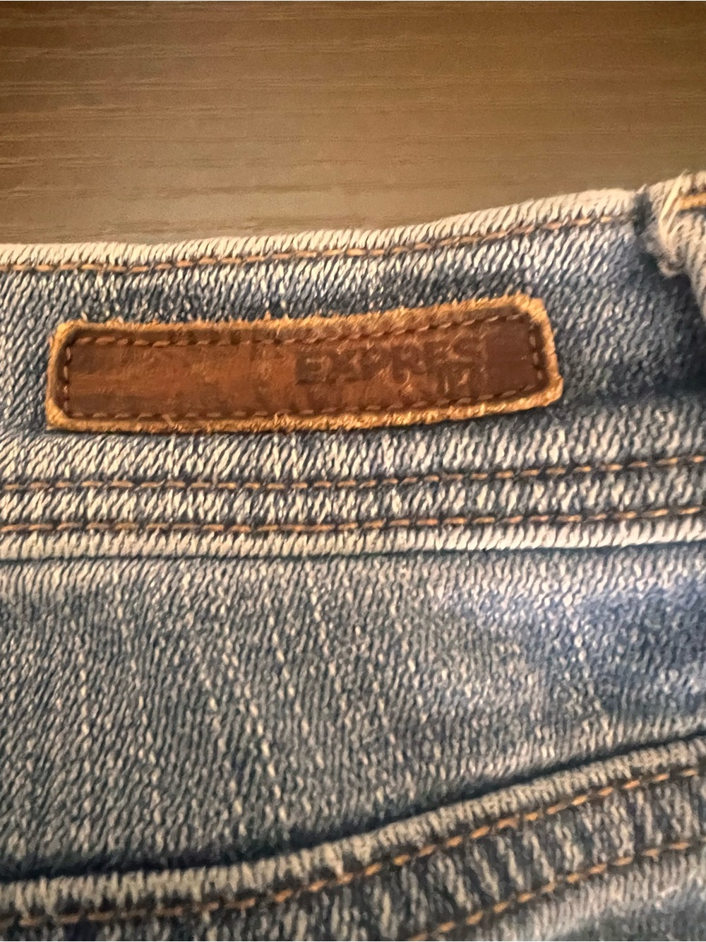 Vintage Express Mid Rise Straight Leg Jeans Blue Wash Y2K Size 10 🐝 - Picture 4 of 6